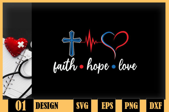 Faith Hope Love Nurse Design Review