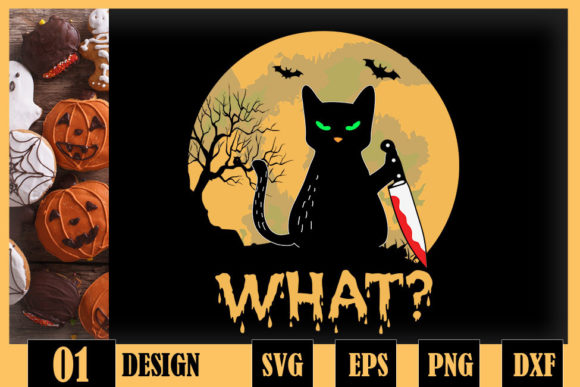 Review: Cat What Murderous Black Cat with Knife Design