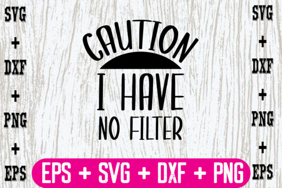 Review: Caution, I Have No Filter Embroidery Design